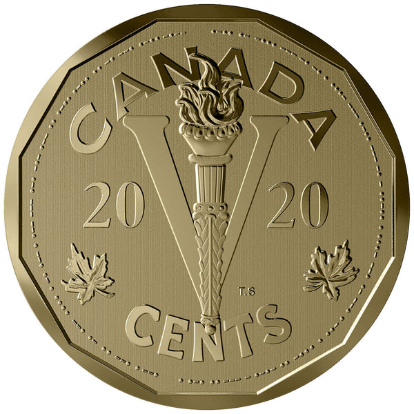 2020 5-Cent The Canadian Homefront: The Victory Nickel - Bronze Coin