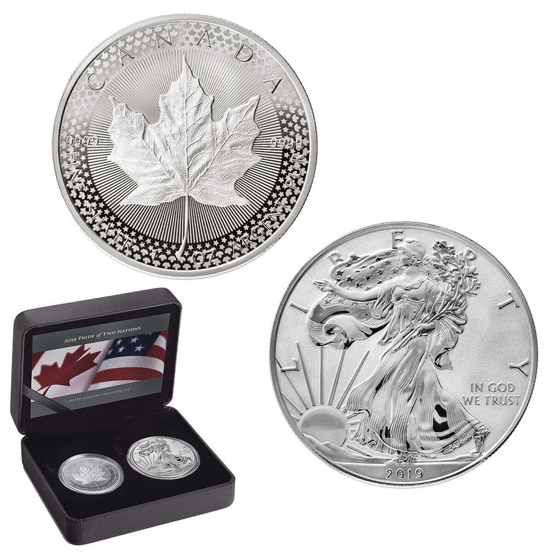 2019 $1 Pride Of Two Nations - Pure Silver 2-Coin Set Default Title