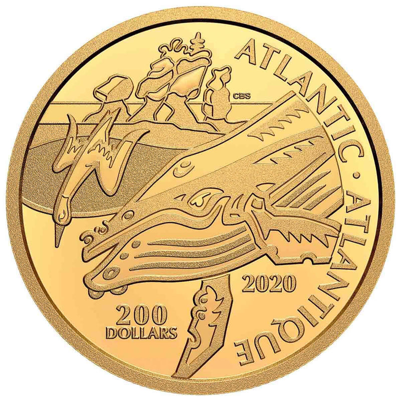 2020 $200 Canadian Coastal Symbols: The Atlantic - Pure Gold Coin Default Title