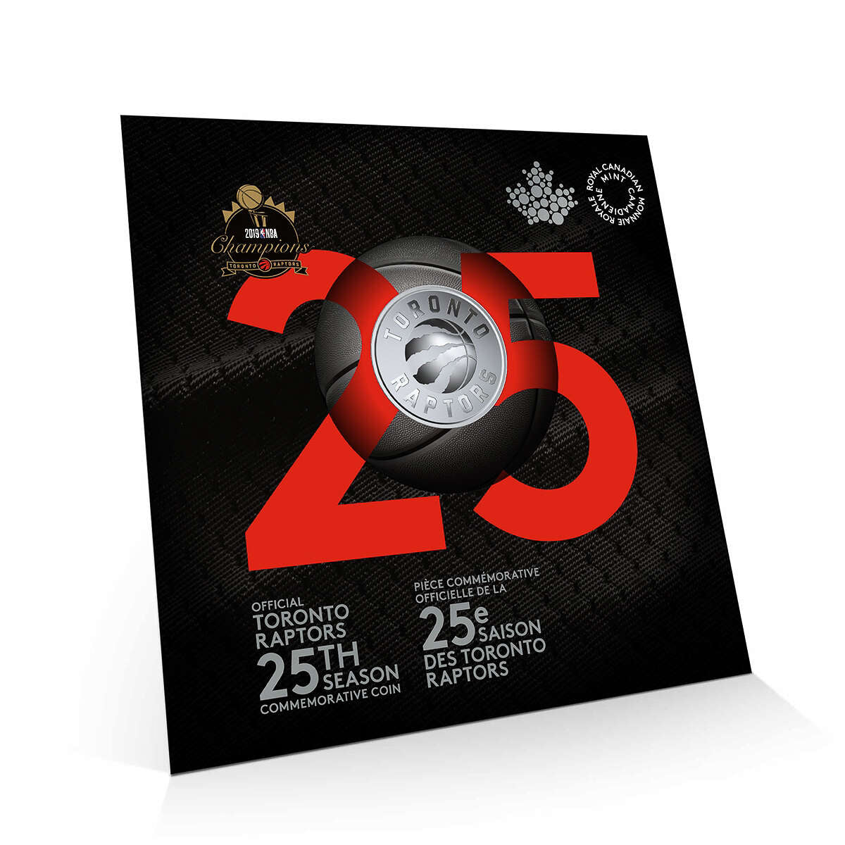 2020 25-Cent Toronto Raptors 25th Season Coin Default Title