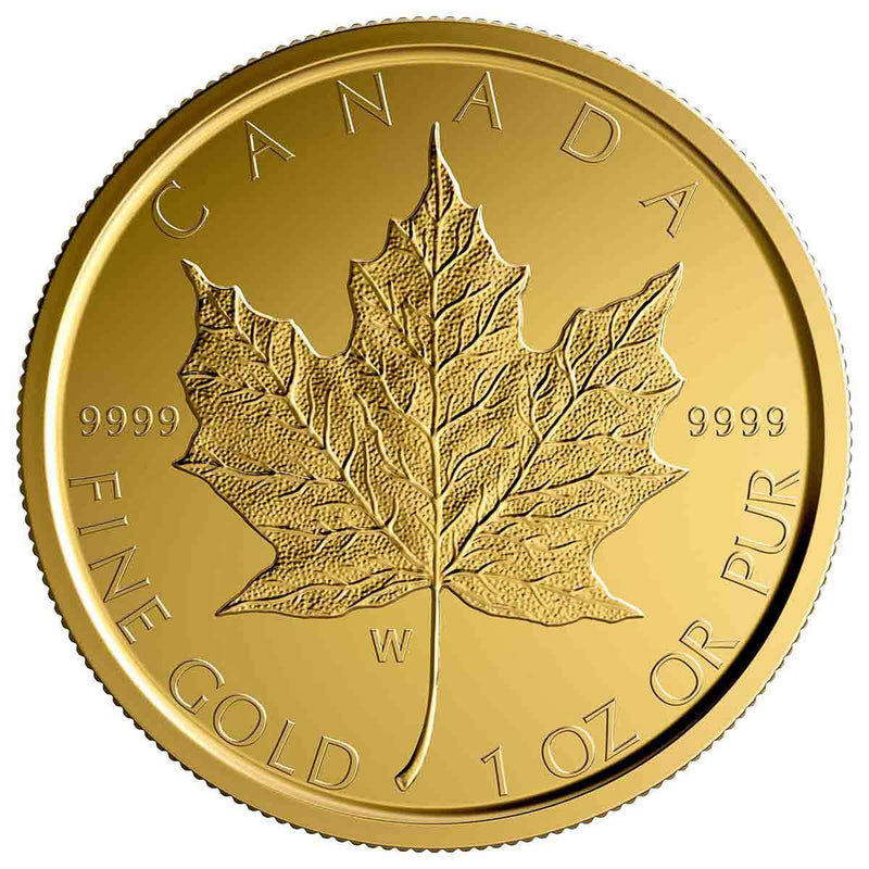 2020 $50 Gold Maple Leaf - W Mint Mark (Winnipeg) - Pure Gold Coin Default Title