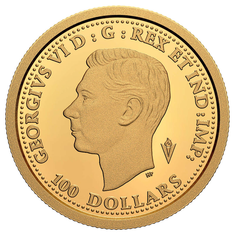 2020 $100 75th Anniversary of V-E Day - 14-Karat Gold Coin Default Title