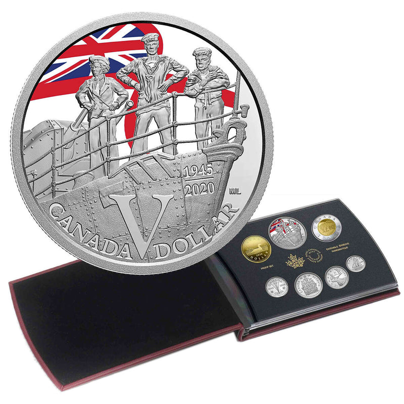 2020 75th Anniversary of V-E Day - Special Edition Silver Dollar Proof Set Default Title