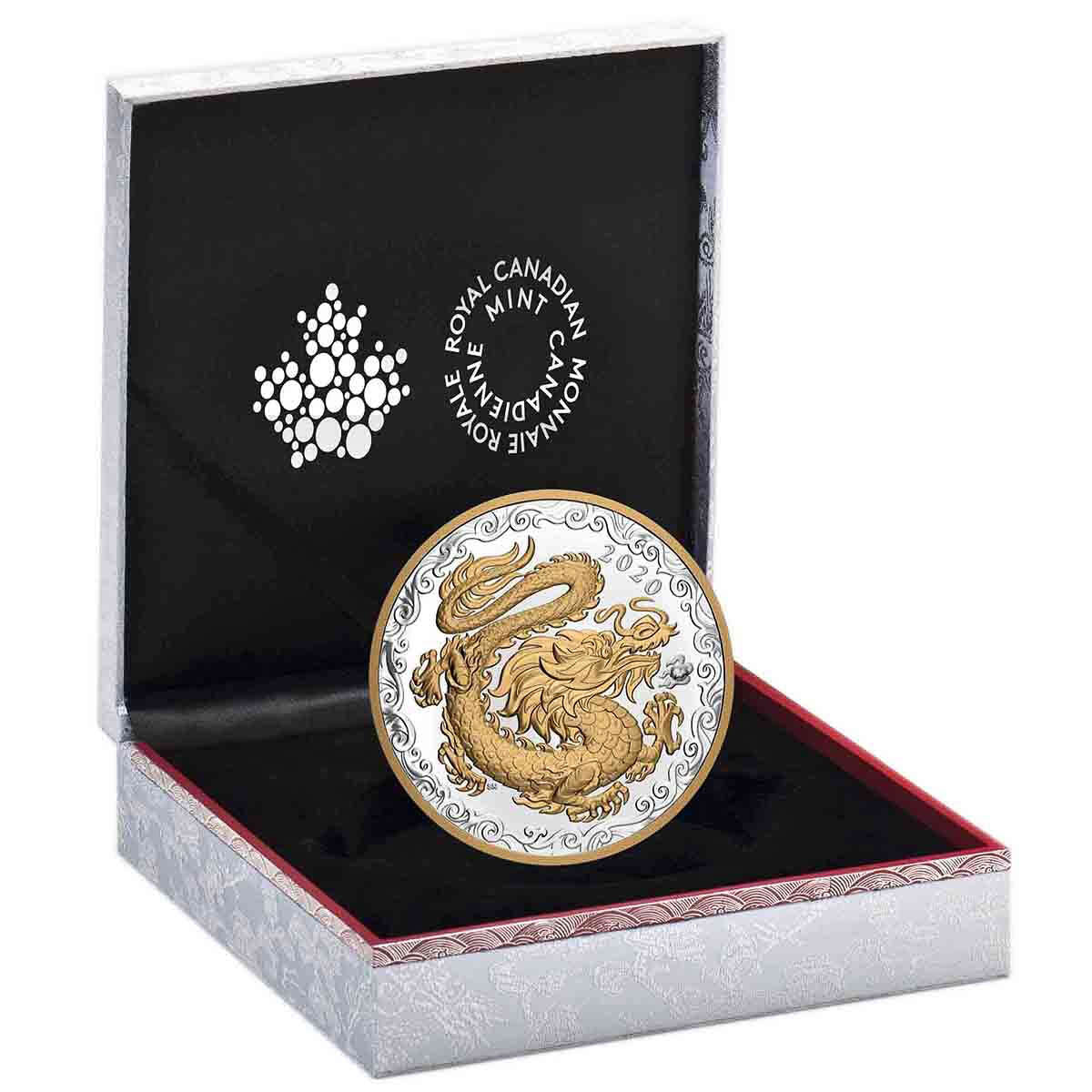 2020 $125 Lucky Dragon - Pure Silver Coin