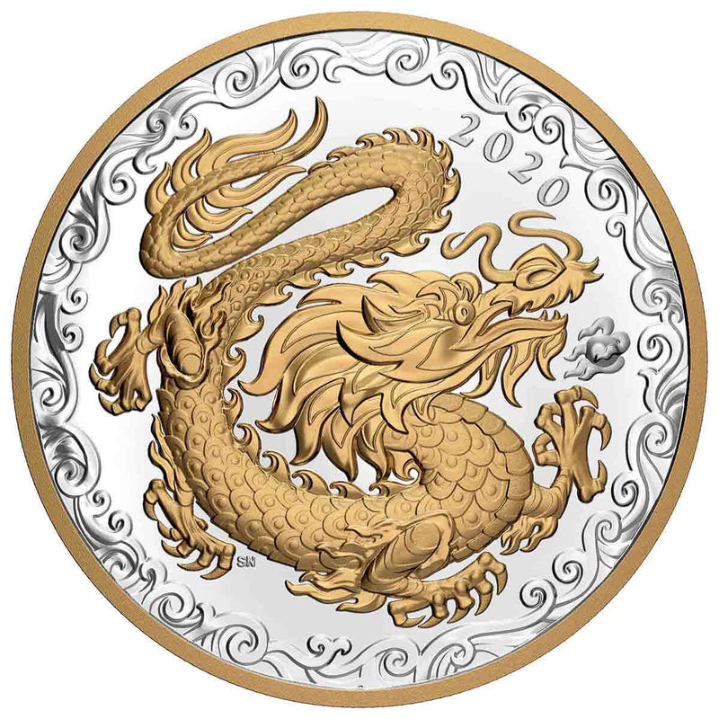 2020 $125 Lucky Dragon - Pure Silver Coin Default Title