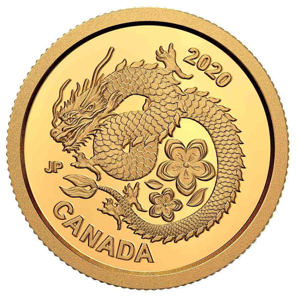 2020 $8 Lucky Flower Dragon - Pure Gold Coin Default Title
