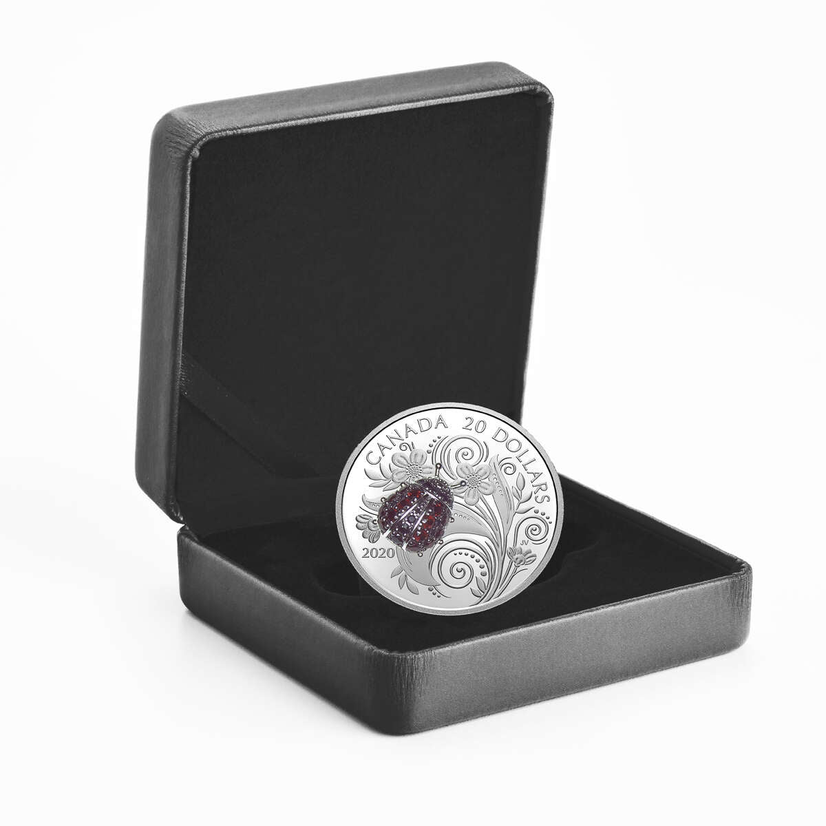 2020 $20 Bejewelled Bugs: Ladybug - Pure Silver Coin Default Title