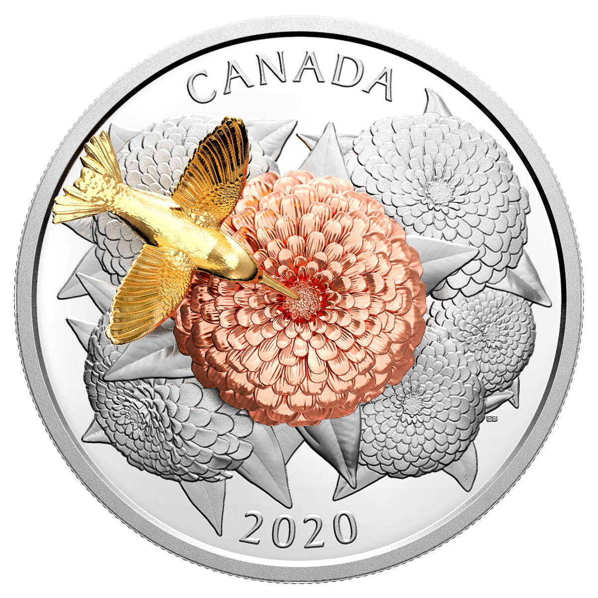 2020 $50 The Hummingbird and The Bloom - Pure Silver Coin Default Title