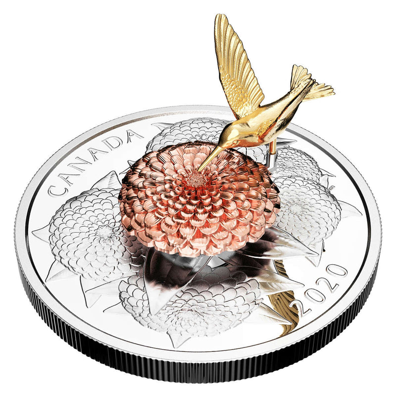 2020 $50 The Hummingbird and The Bloom - Pure Silver Coin Default Title