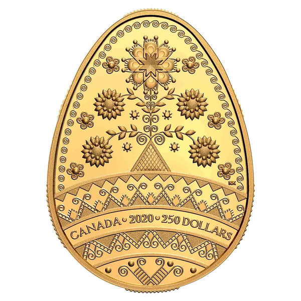 2020 $250 Tree of Life Pysanka - Pure Gold Coin Default Title
