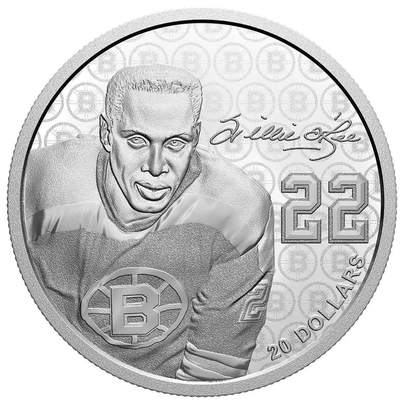 2020 $20 Black History Month: Willie O'Ree - Pure Silver Coin Default Title