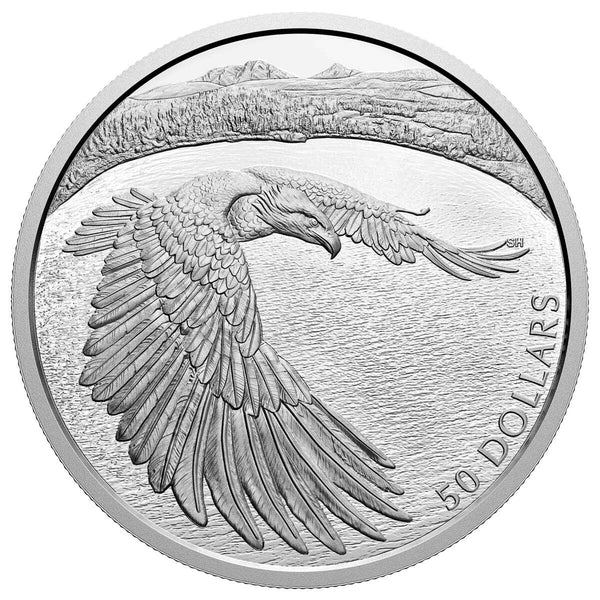 2020 $50 Courageous Bald Eagle - Pure Silver Coin Default Title
