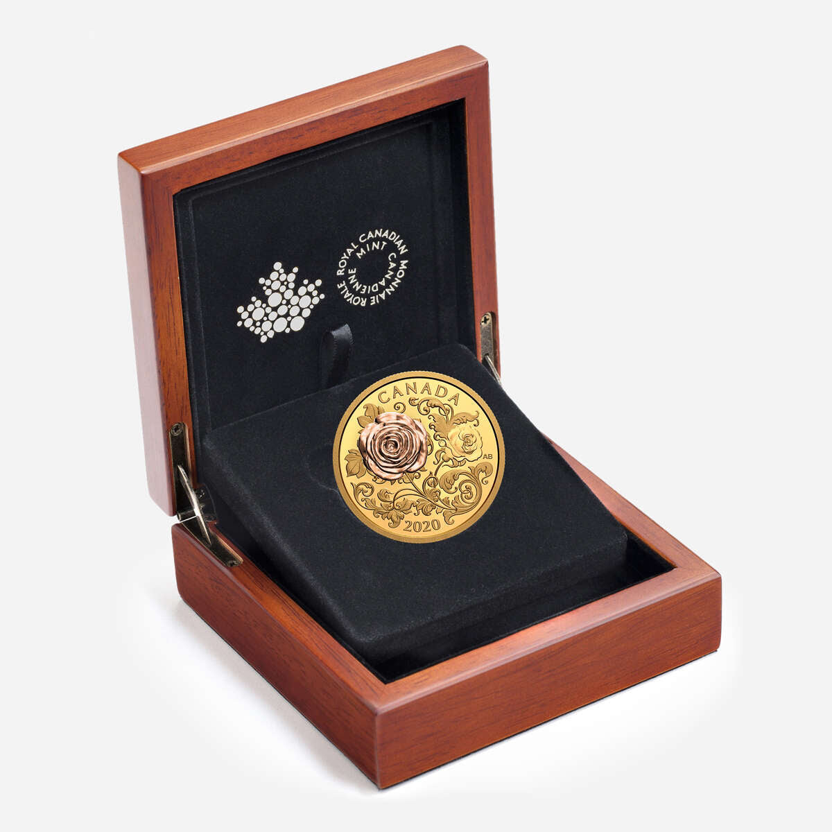 エルジー　赤口ゴールド　#200 90g 開封済 2020 $200 The Queen Elizabeth Rose - Pure Gold Coin