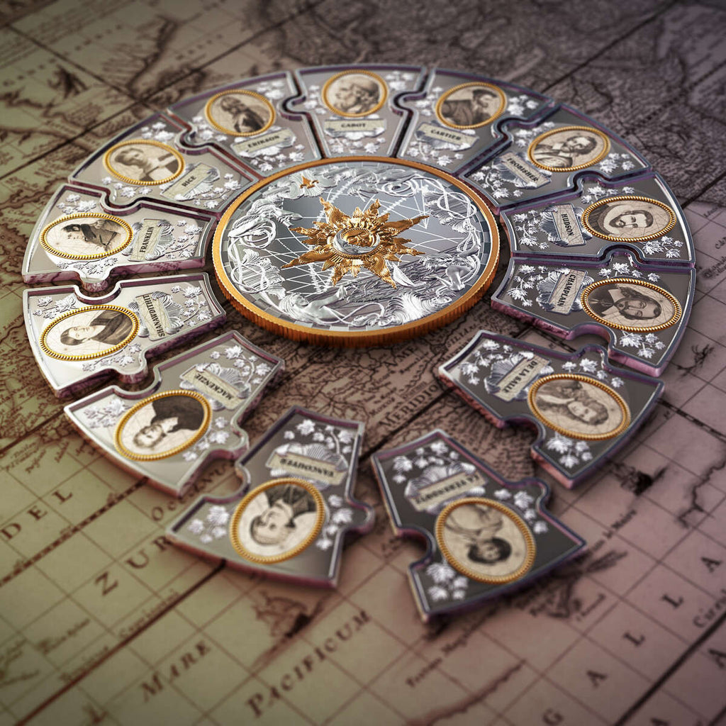 2020 The Four Winds: Pathfinders in Canada - Pure Silver Puzzle Coin S