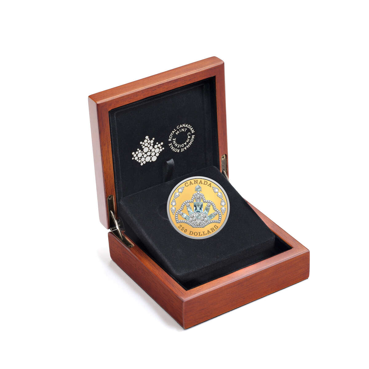 2020 $250 Her Majesty Queen Elizabeth II's Brazilian Aquamarine Tiara - Pure Gold Coin Default Title