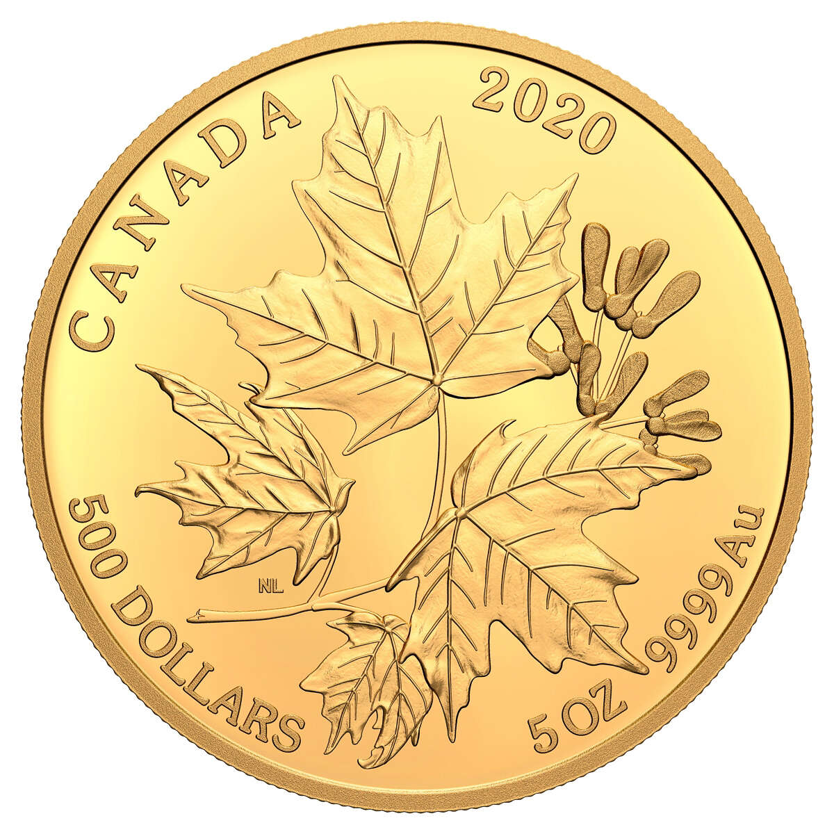 2020 $500 Splendid Maple Leaves - Pure Gold Coin Default Title