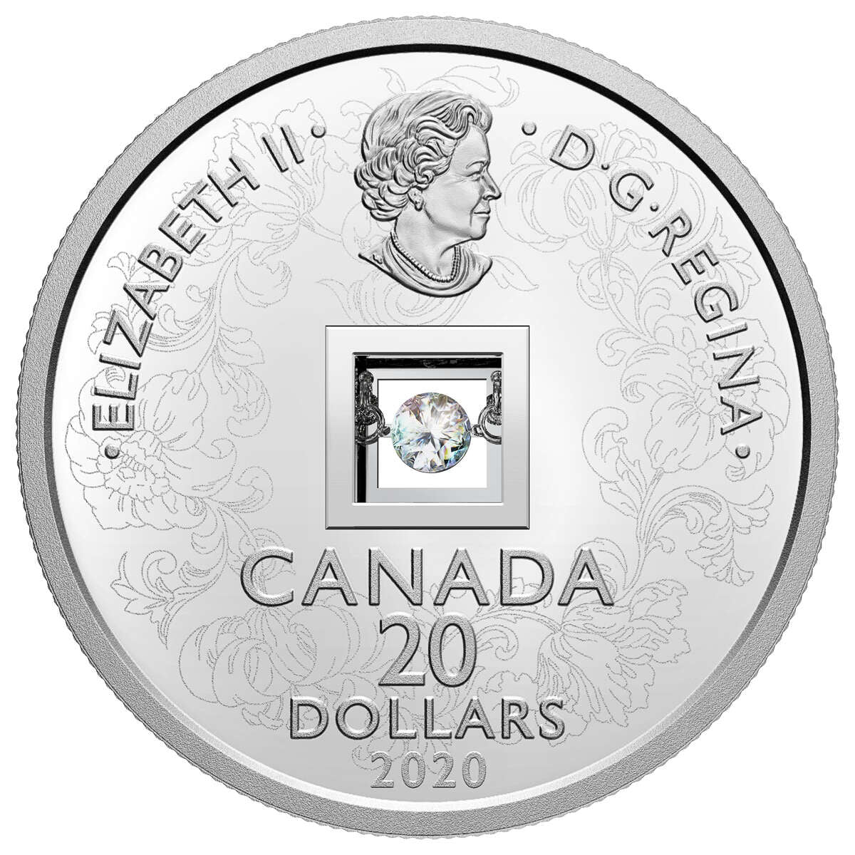 2020 $20 Dancing Diamond: Sparkle of the Heart - Pure Silver Coin Default Title