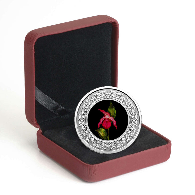 2021 $3 FLORAL EMBLEMS OF CANADA - PEI: Lady's Slipper PURE SILVER COIN Default Title