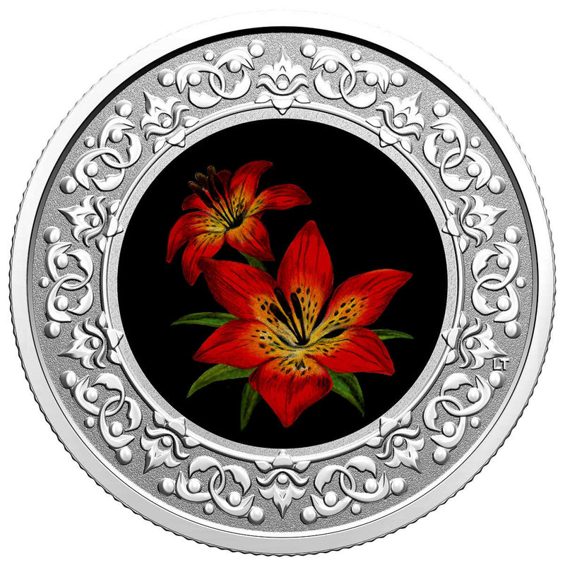 2021 $3 Floral Emblems of Canada - Saskatchewan: Western Red Lily -  Pure Silver Coin Default Title