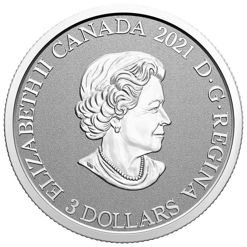 2021 $3 Floral Emblems of Canada - Yukon: Fireweed -  Pure Silver Coin Default Title
