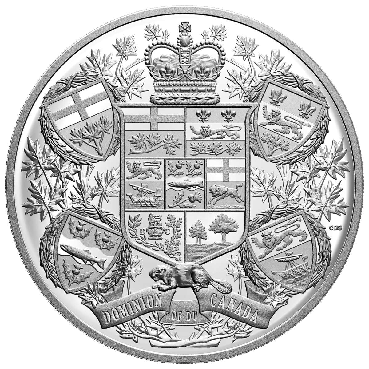 2020 $250 Reimagined 1905 Arms of Dominion of Canada - Pure Silver Coin Default Title