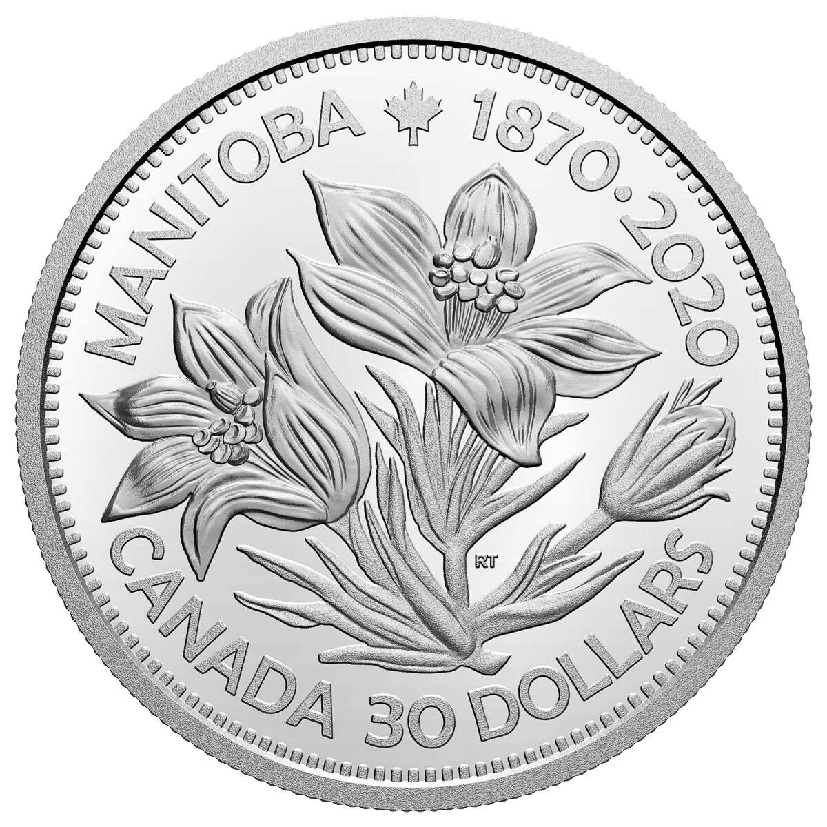 2020 $30 Manitoba 150: United in Celebration - Pure Silver Coin Default Title