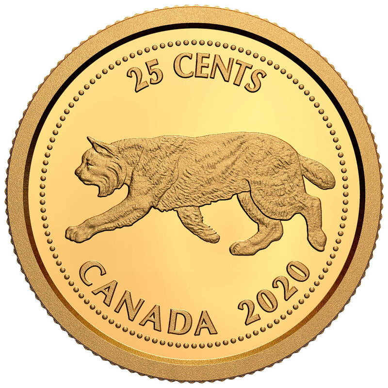 2020 Tribute to Alex Colville: Bobcat -  1/10th oz. Pure Gold Coin Default Title