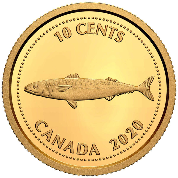 2020 Tribute to Alex Colville: Mackerel -  1/10th oz. Pure Gold Coin Default Title
