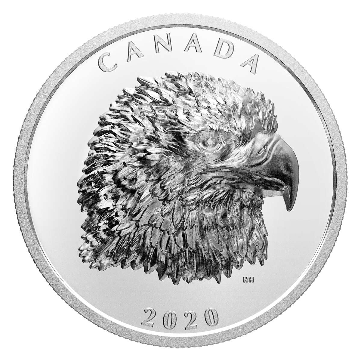 2020 $25 Proud Bald Eagle - Pure Silver Coin Default Title