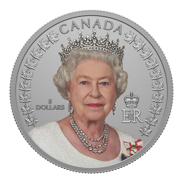 2022 $5 A Portrait of Queen Elizabeth II - Pure Silver Coin