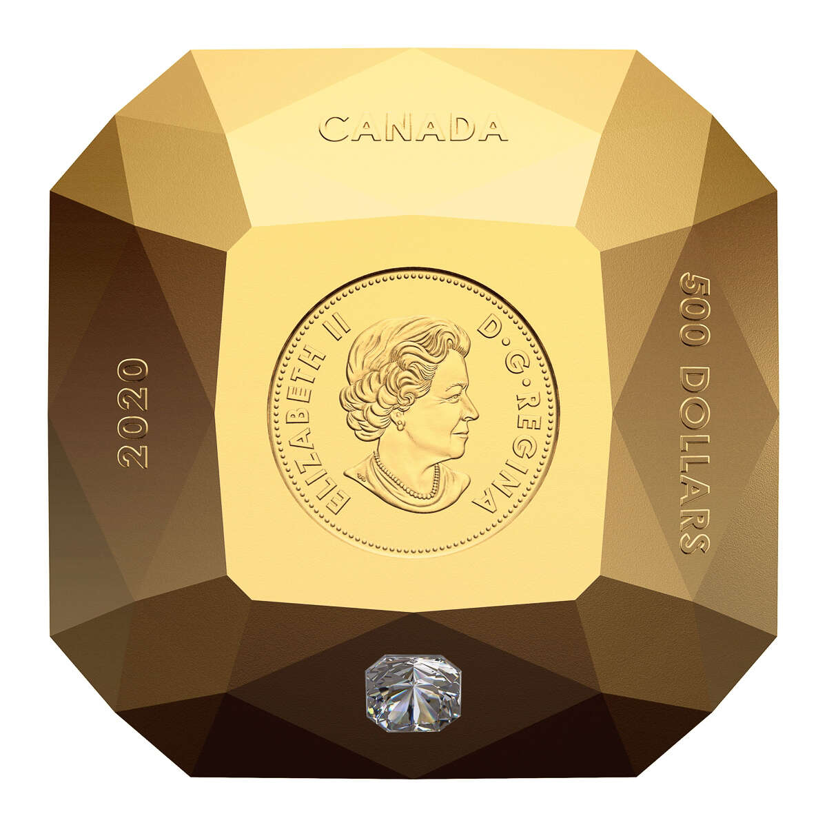 2020 $500 Forevermark Diamond - Pure Gold Diamond-Shaped Coin Default Title