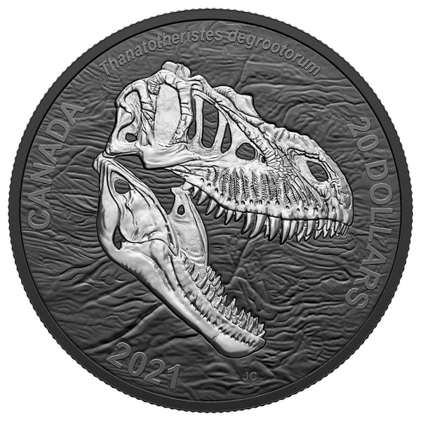 2021 $20 Discovering Dinosaurs: Reaper of Death - Pure Silver Coin Default Title