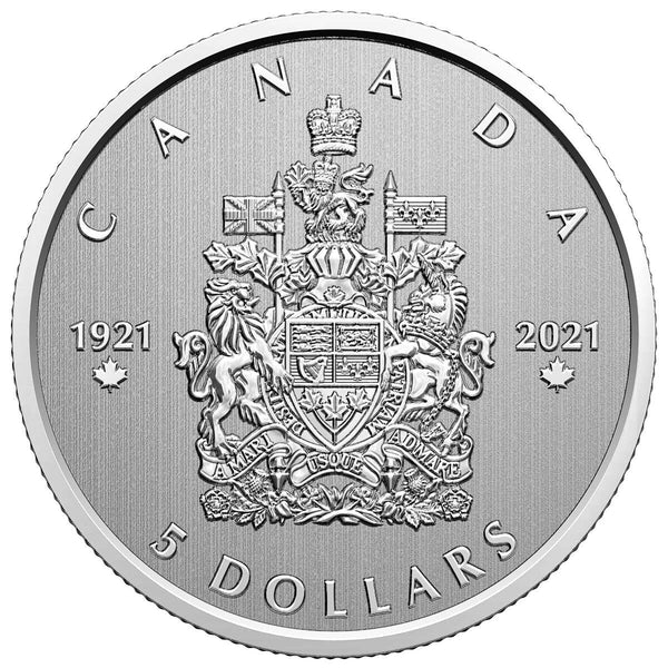 2021 $5 Moments To Hold: Arms of Canada - Pure Silver Coin Default Title