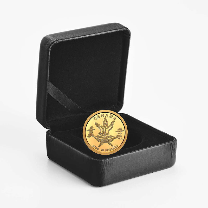 2020 $10 An Inuk and A Qulliq - Pure Gold Coin Default Title