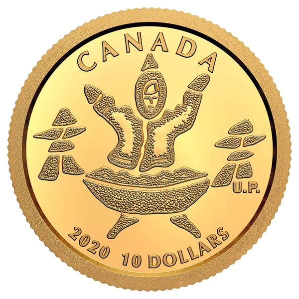 2020 $10 An Inuk and A Qulliq - Pure Gold Coin Default Title