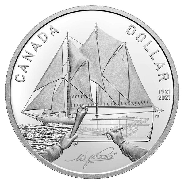 2021 $1 100th Anniversary of Bluenose - Pure Silver Coin Default Title