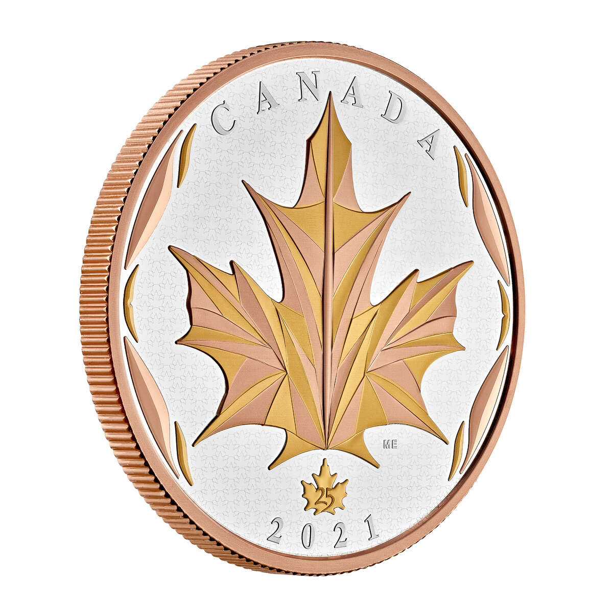 2021 $50 Maple Leaves in Motion - Pure Silver Coin Default Title