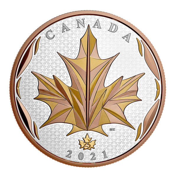2021 $50 Maple Leaves in Motion - Pure Silver Coin Default Title