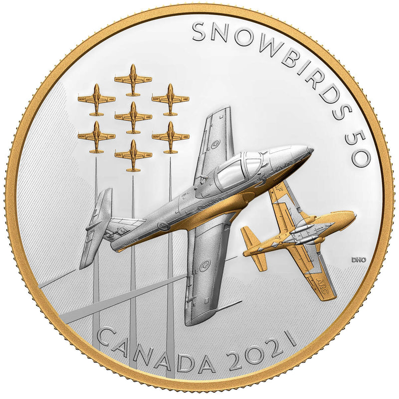 2021 $50 The Snowbirds: A Canadian Legacy - Pure Silver Coin Default Title