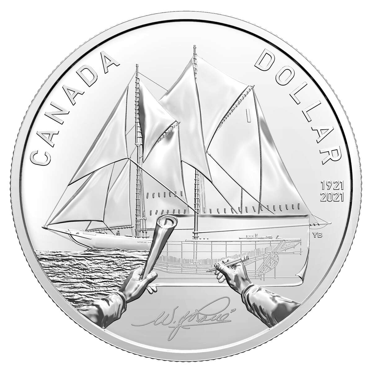 2021 100th Anniversary of the Bluenose - Special Edition Silver Dollar Set Default Title