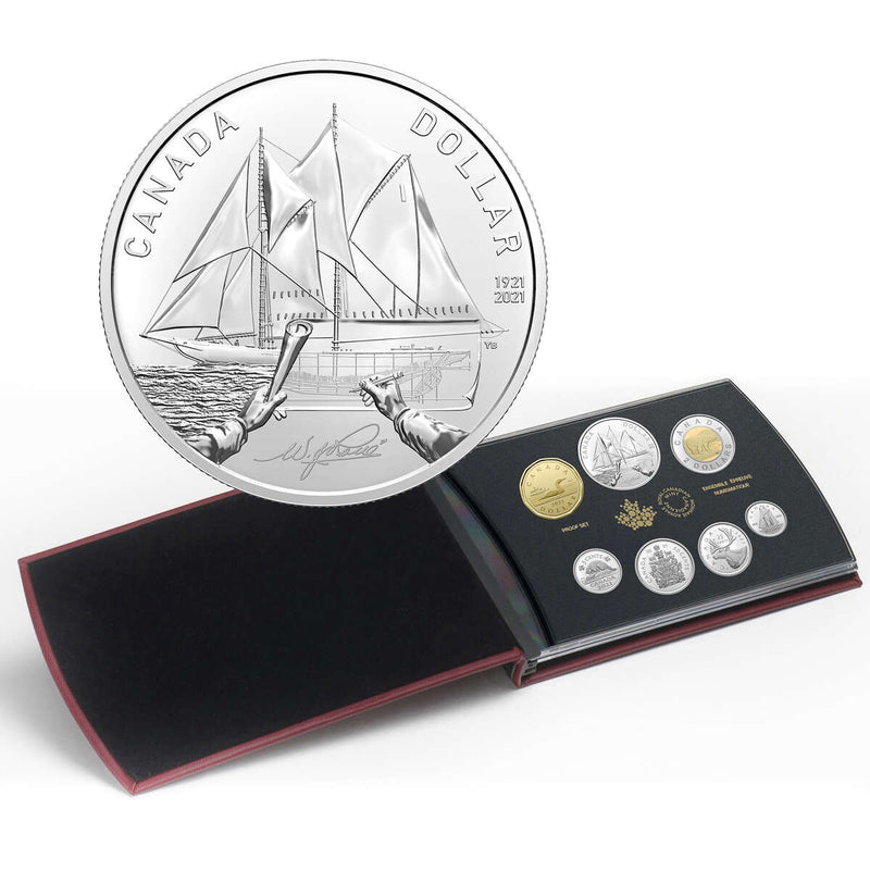 2021 100th Anniversary of the Bluenose - Special Edition Silver Dollar Set Default Title