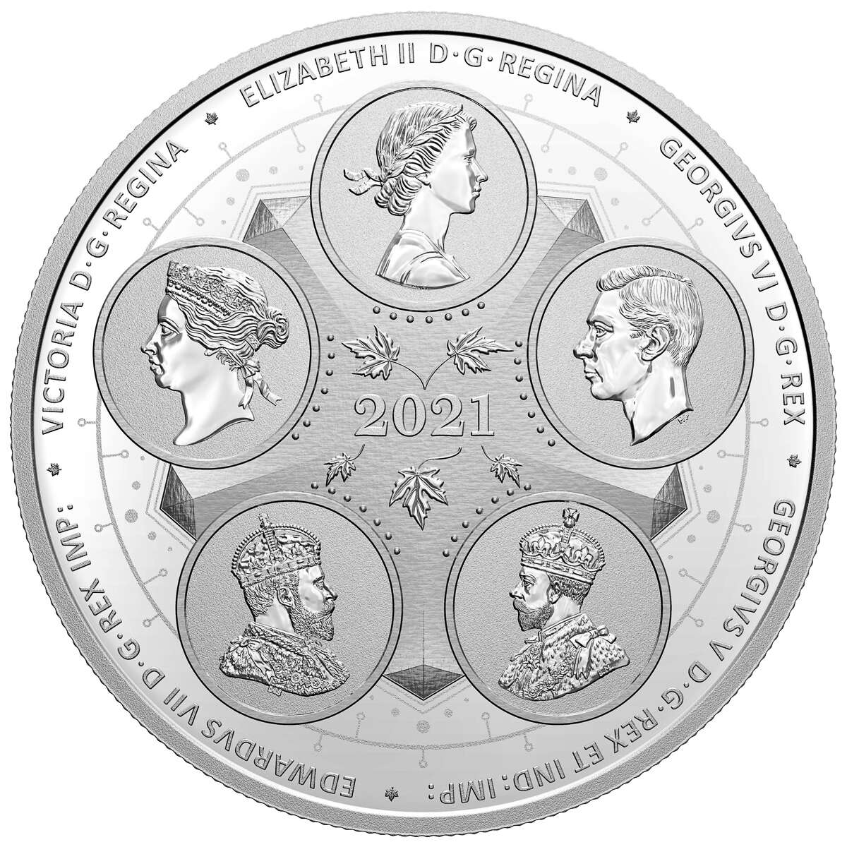 2021 $50 The First 100 Years of Confederation: Coming of Age - Fine Silver Coin Default Title