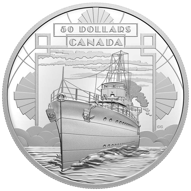 2021 $50 The First 100 Years of Confederation: Coming of Age - Fine Silver Coin Default Title