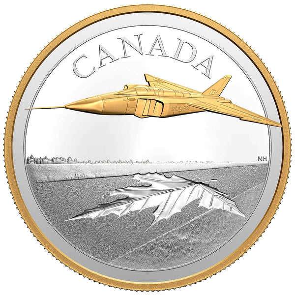 2021 $50 The Avro Arrow - Pure Silver Coin Default Title