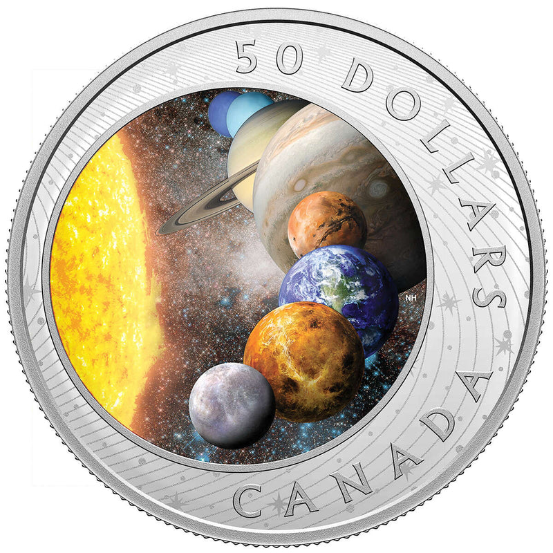 2021 $50 The Solar System - Pure Silver Coin Default Title