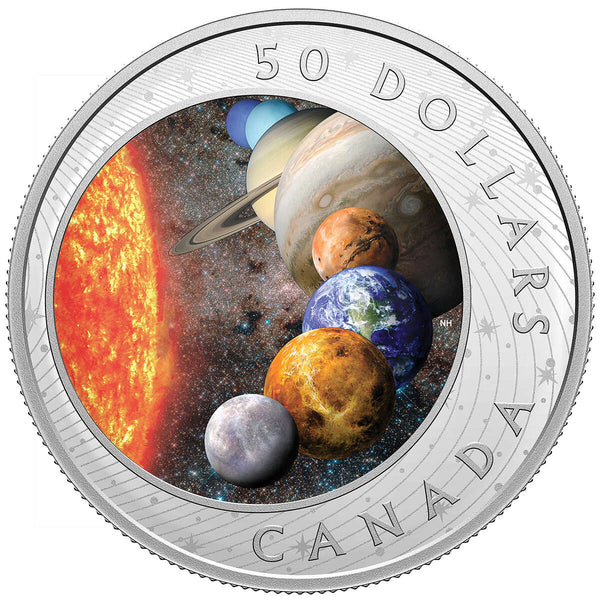 2021 $50 The Solar System - Pure Silver Coin Default Title