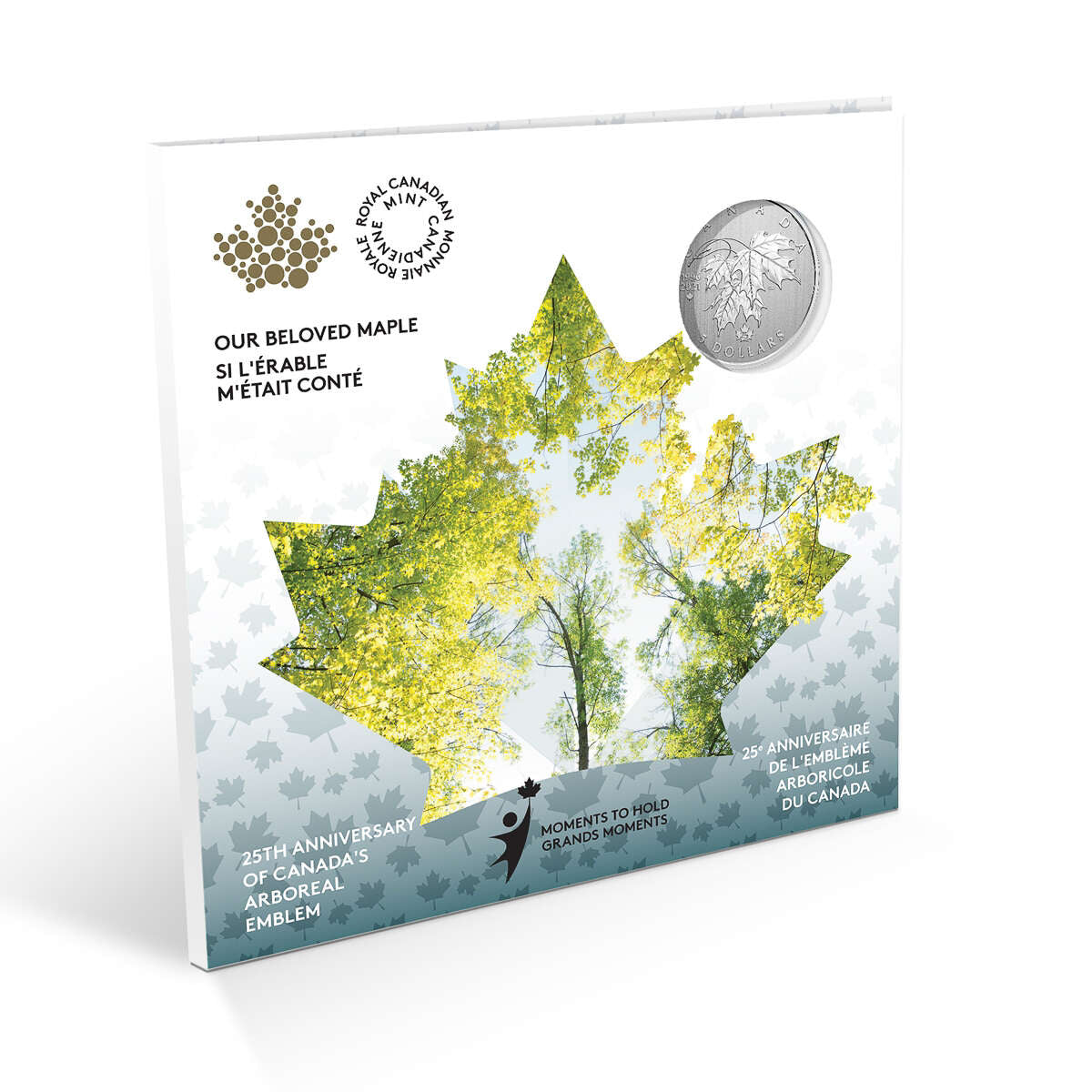 2021 $5 Moments to Hold: 25th Anniversary of Canada's Arboreal Emblem - Pure Silver Coin Default Title