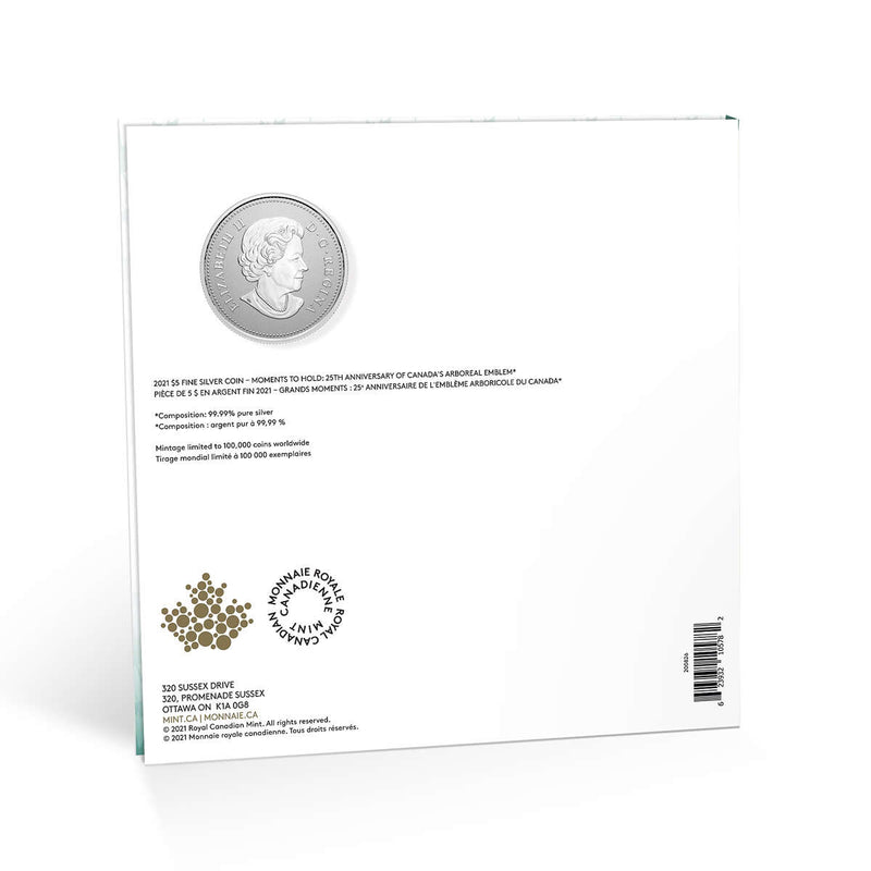2021 $5 Moments to Hold: 25th Anniversary of Canada's Arboreal Emblem - Pure Silver Coin Default Title