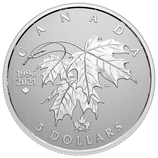2021 $5 Moments to Hold: 25th Anniversary of Canada's Arboreal Emblem - Pure Silver Coin Default Title
