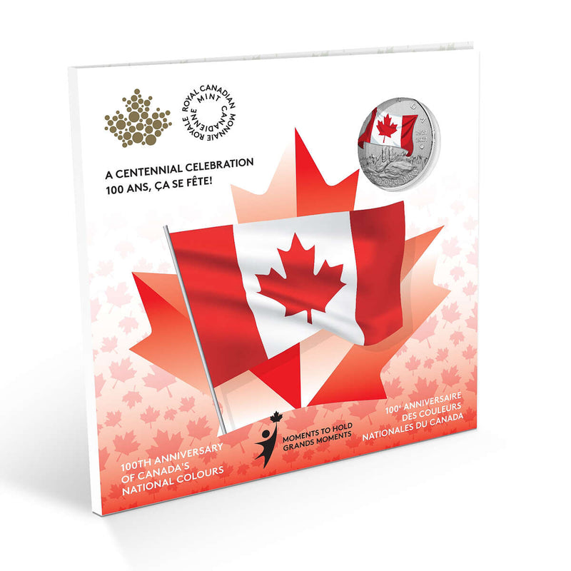 2021 $5 Moments to Hold: 100th Anniversary of Canada's National Colours - Pure Silver Coin Default Title